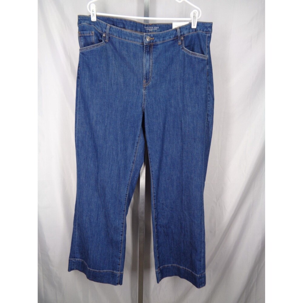 Chicos Trouser Jeans Lotus Indigo Plus Size 4R (20R) New